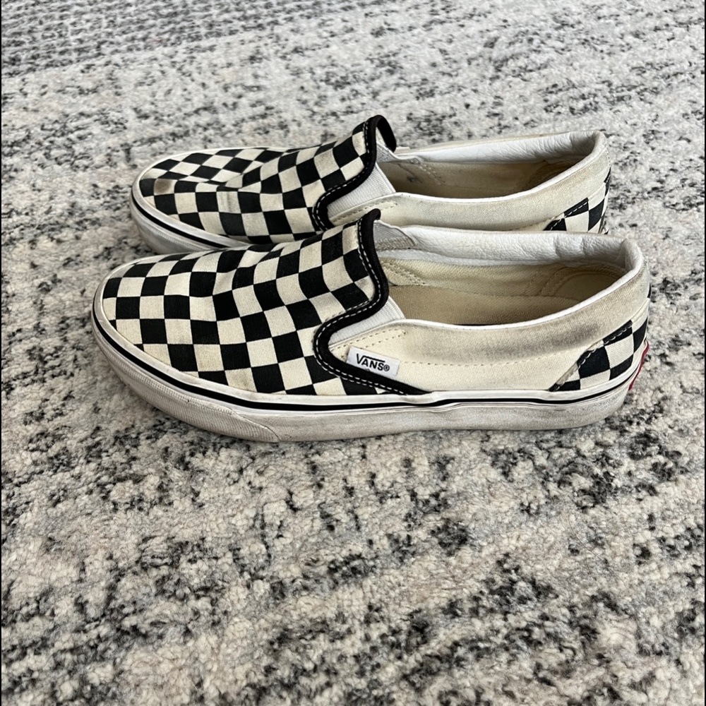 Black and White Checkered Vans